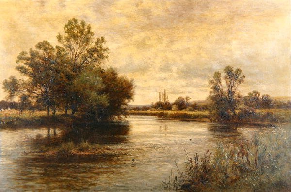 Penton Hook sur la Tamise - Alfred Augustus Glendening