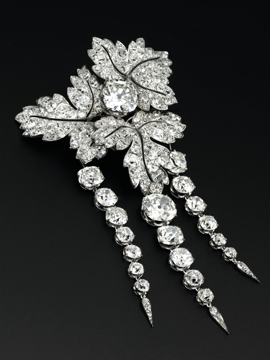 Broche "Feuilles de Groseillier", vers 1855 - Alfred Bapst