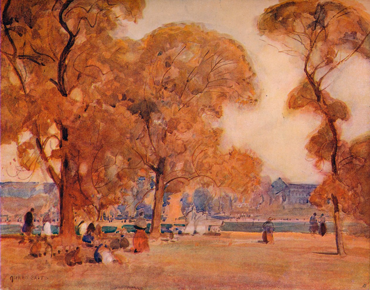 Dans le parc, vers 1864-1906 - Alfred East