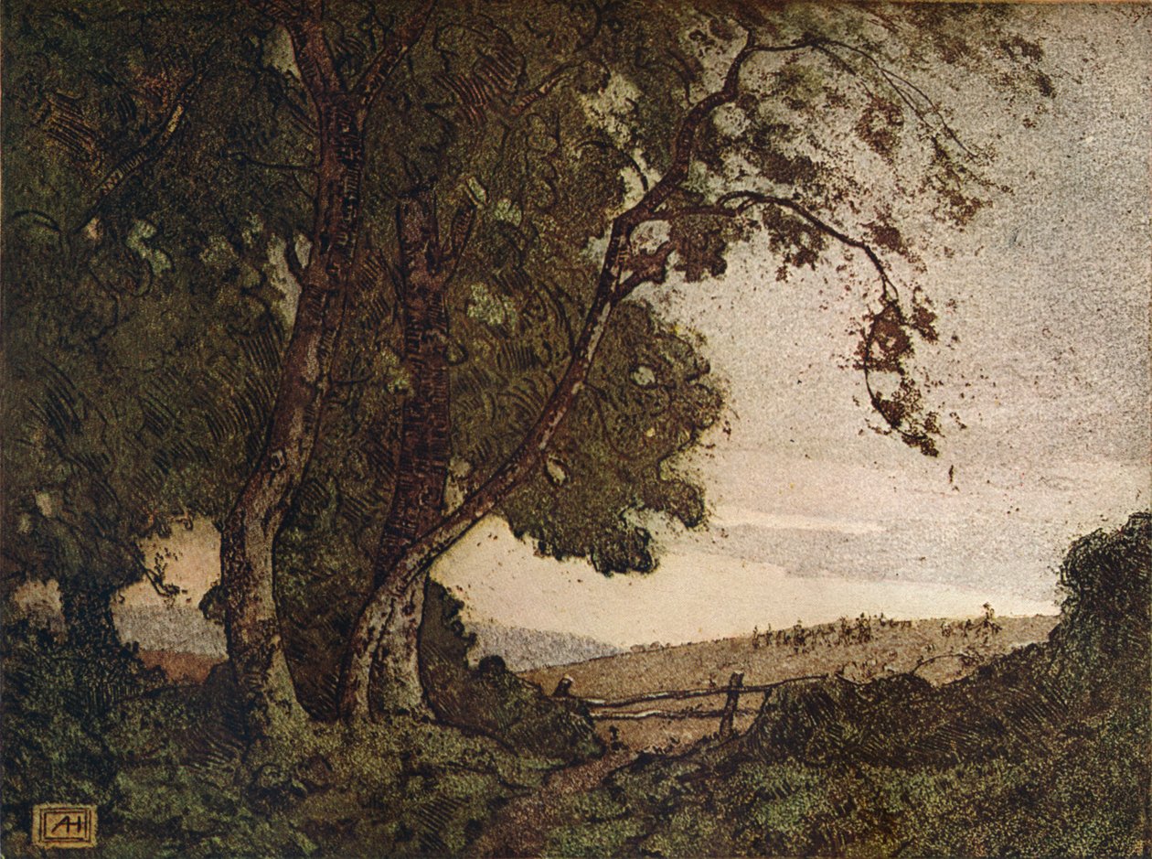 Le Frêne penché, vers 1910 - Alfred Hartley