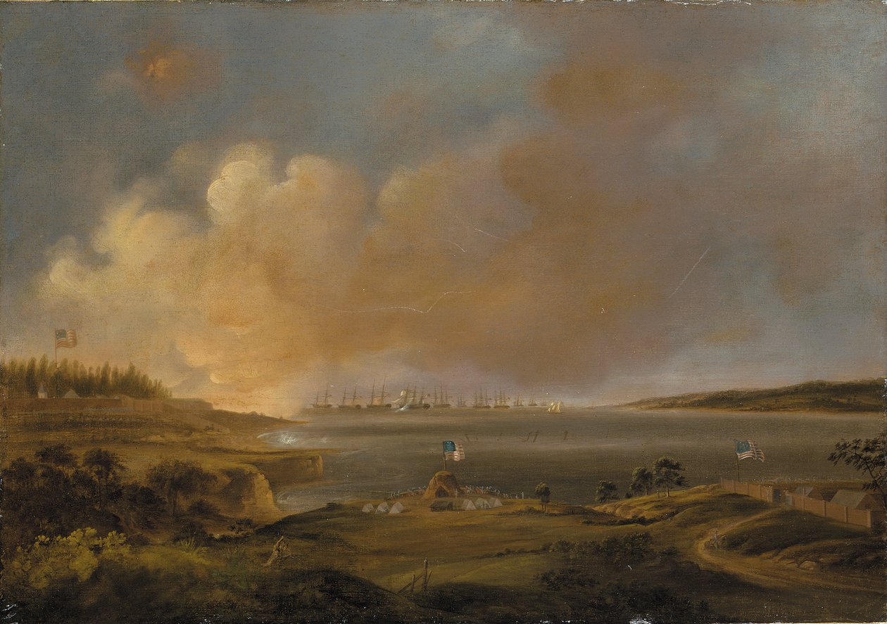 La bataille de Fort McHenry - Alfred Jacob Miller