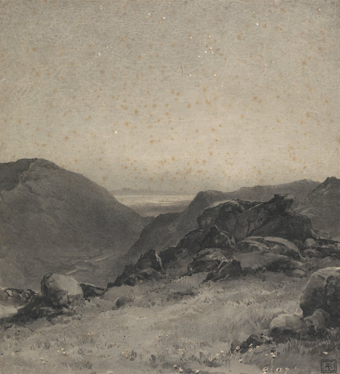 Paysage rocheux - Alfred Parsons