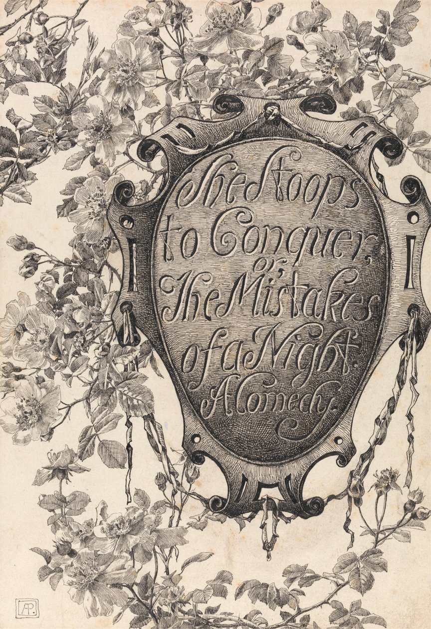 Page de titre de She Stoops to Conquer - Alfred Parsons