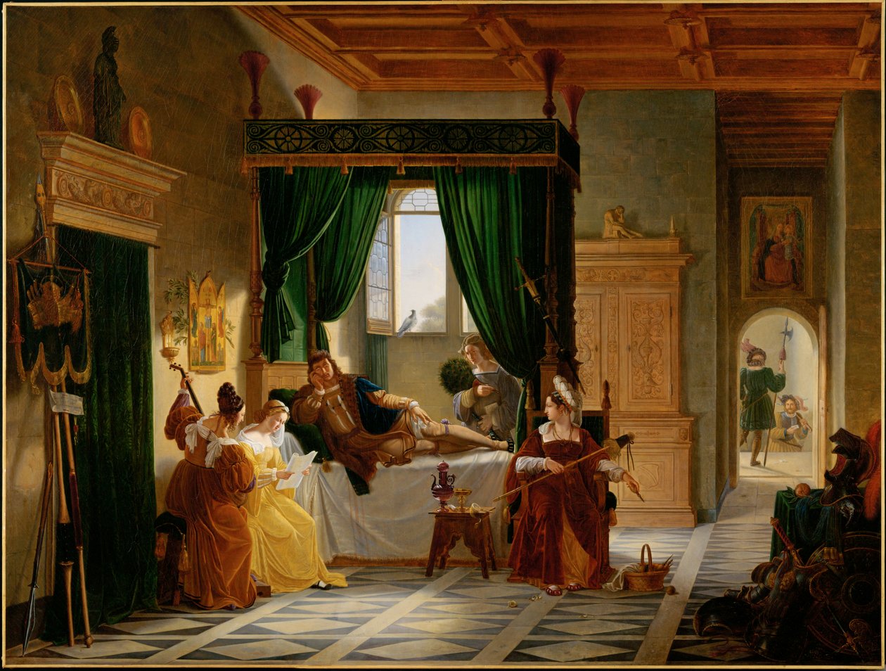 La convalescence de Bayard - Bayard recuperating ... - Alfred Roll