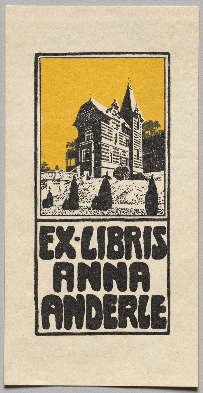 Ex-libris : Anna Anderle - Alfred Roller