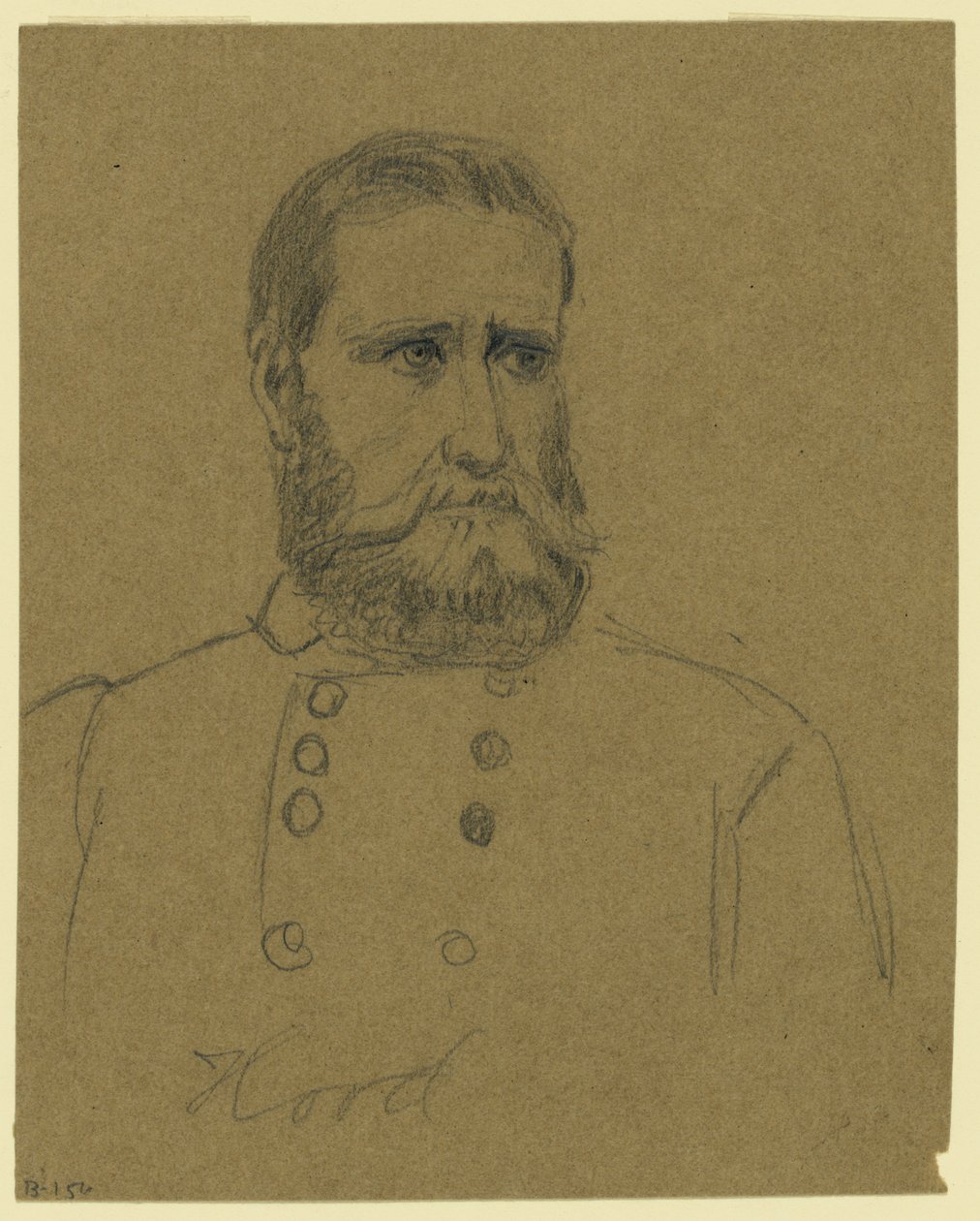 Général confédéré John Bell Hood - Alfred Rudolph Waud