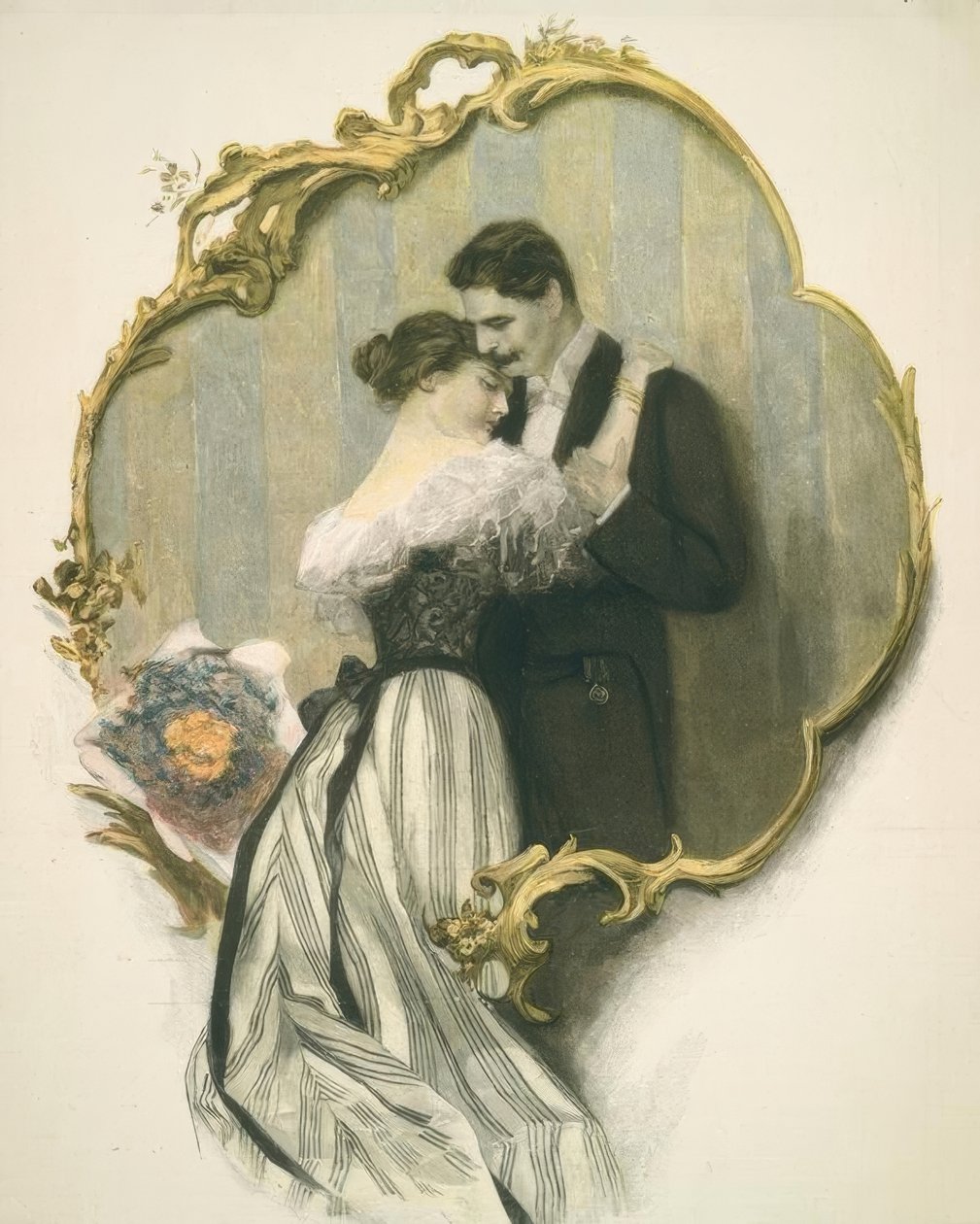 Le baiser de fiançailles - Alfred Schwarz