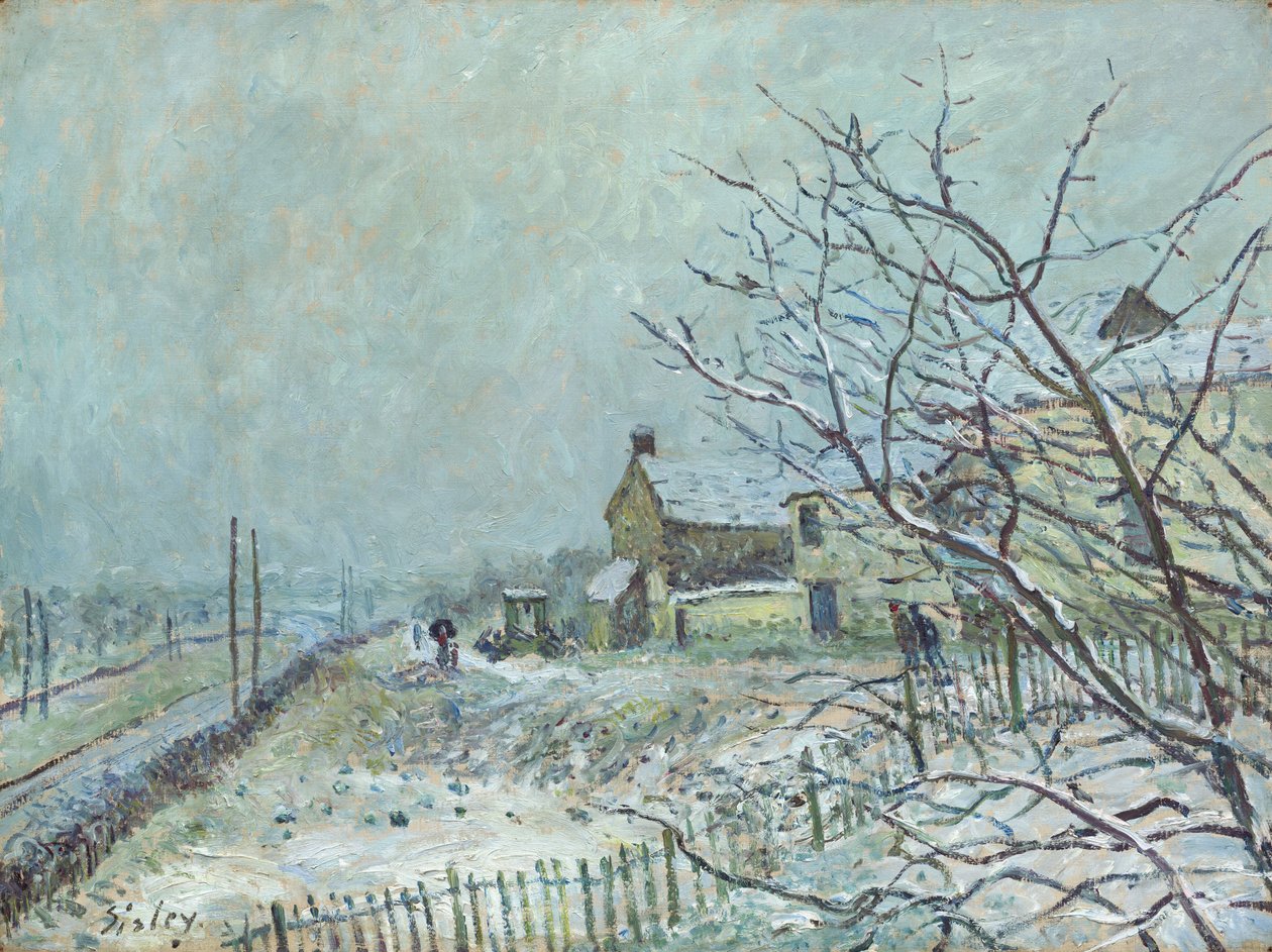 Première neige à Veneux-Nadon - Alfred Sisley