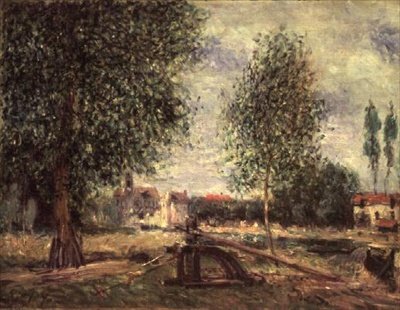 Paysage à Moret-sur-Loing - Alfred Sisley