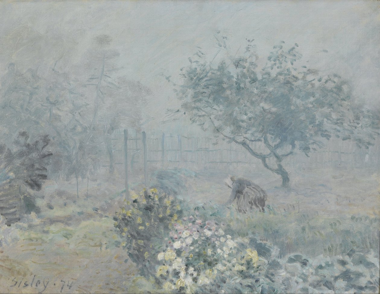 Le Brouillard, Voisins - Alfred Sisley