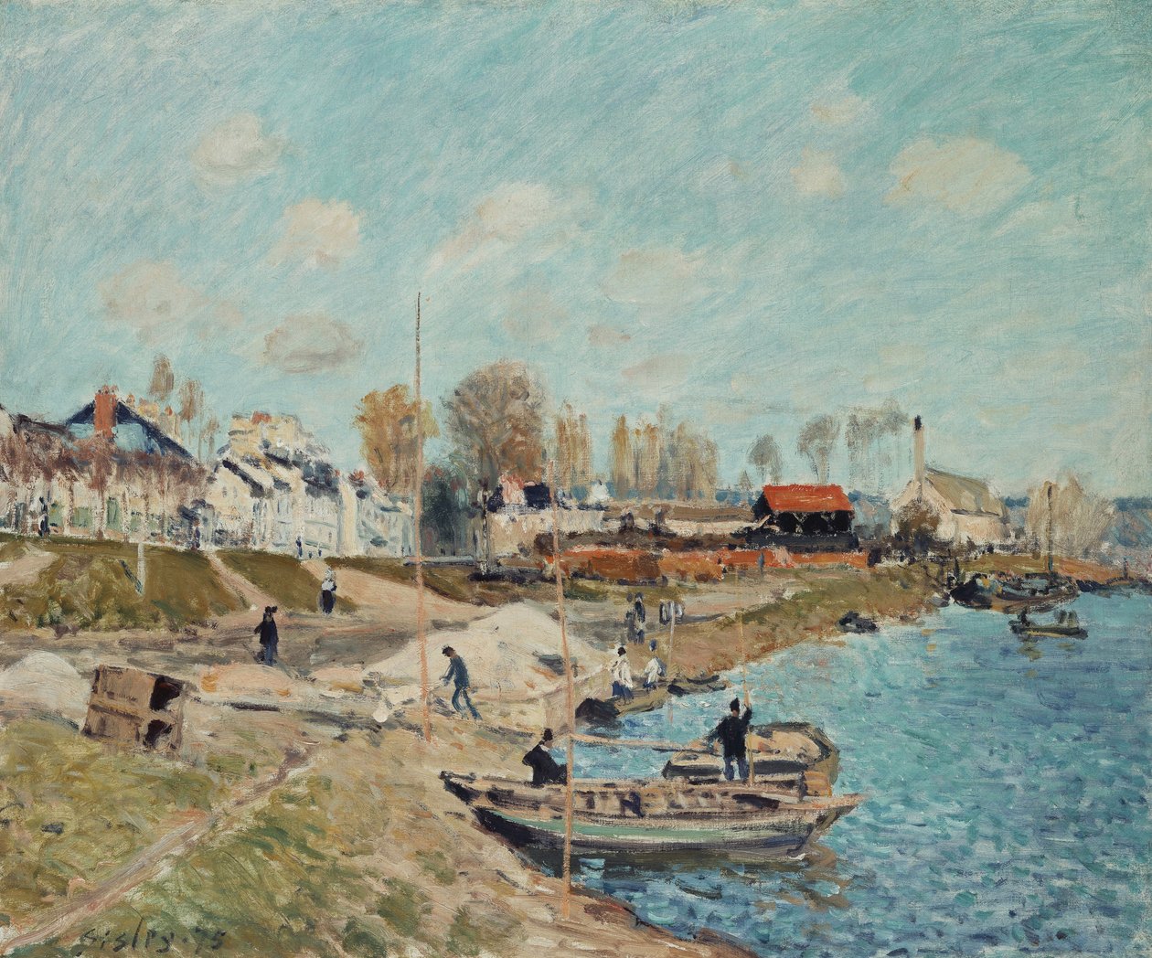 Sable sur le quai, 1875 - Alfred Sisley