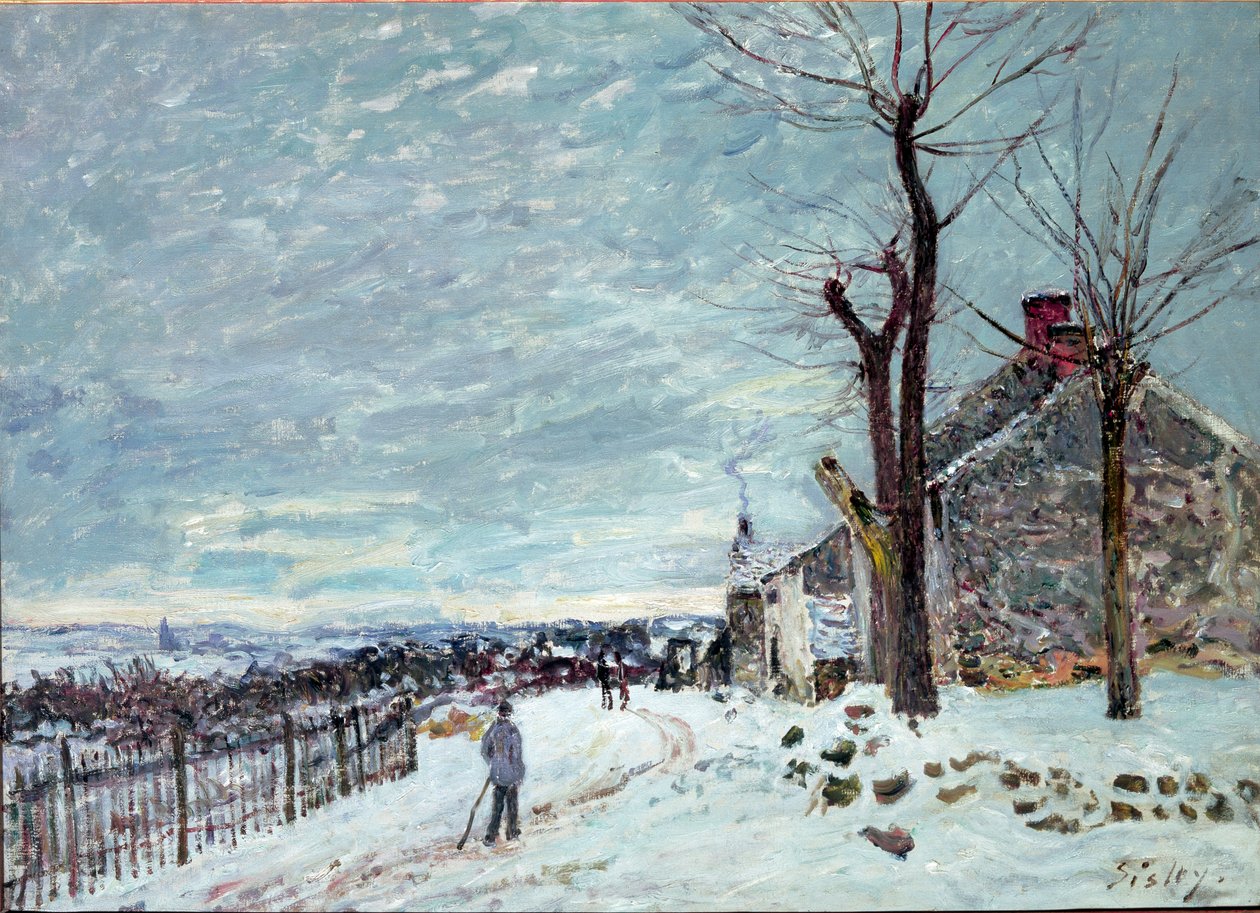 Neige à Veneux-Nadon - Alfred Sisley