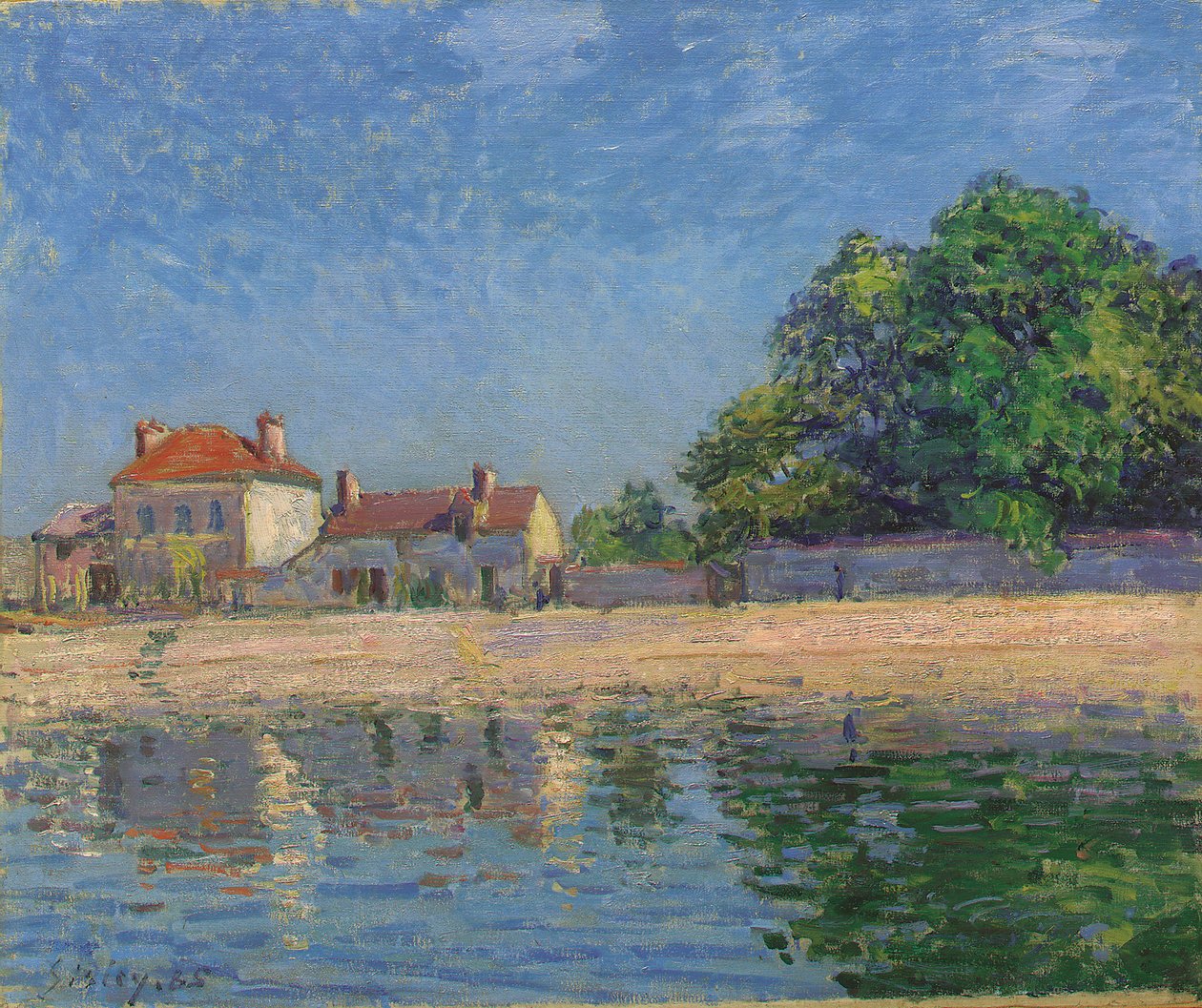 Les rives du Loing, Saint-Mammès - Alfred Sisley