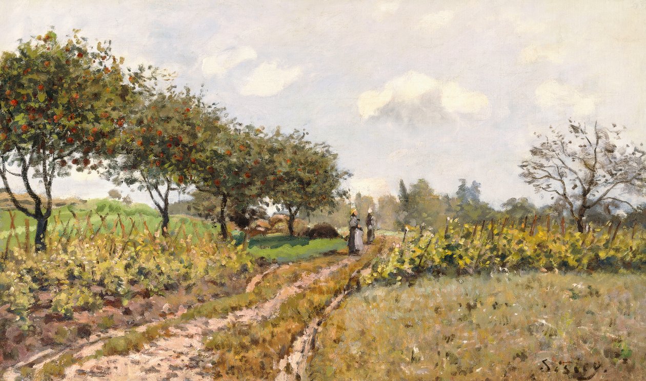 La route à la campagne - Alfred Sisley