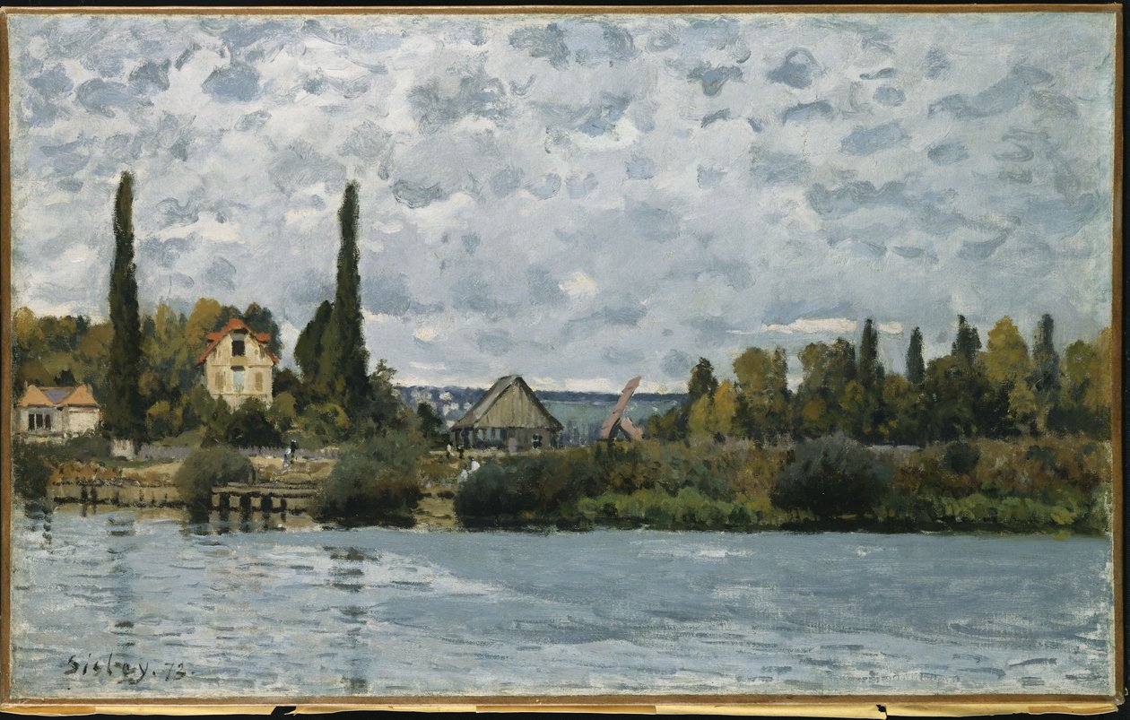 La Seine à Bougival, 1873 - Alfred Sisley