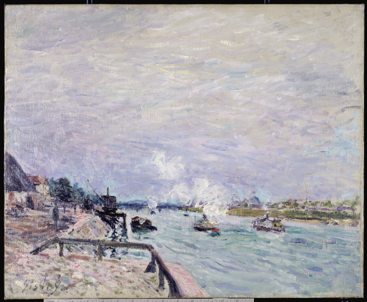 La Seine à Grenelle, temps humide, 1878 - Alfred Sisley