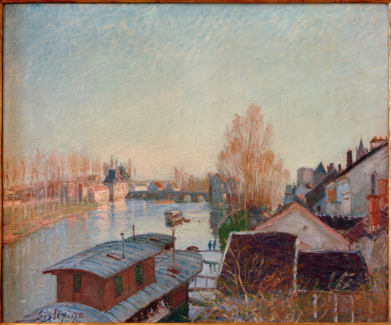Rive du Loing à Moret - Alfred Sisley