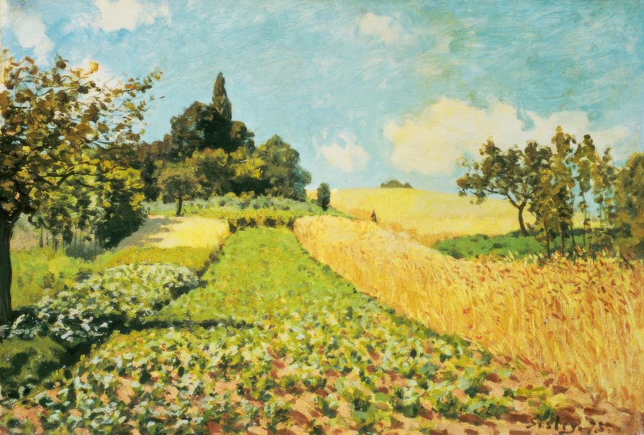 Champ de blé - Alfred Sisley