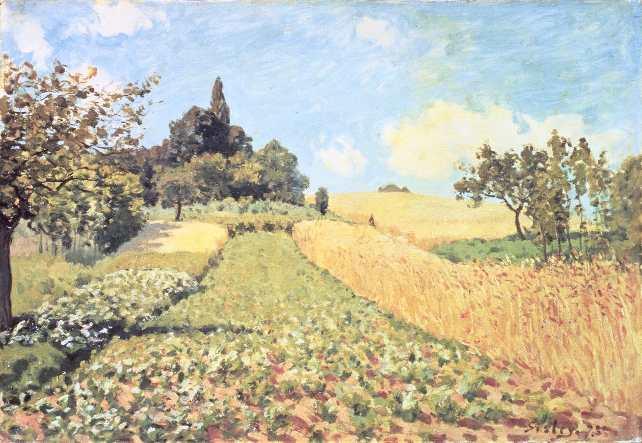 Champ de blé - Alfred Sisley