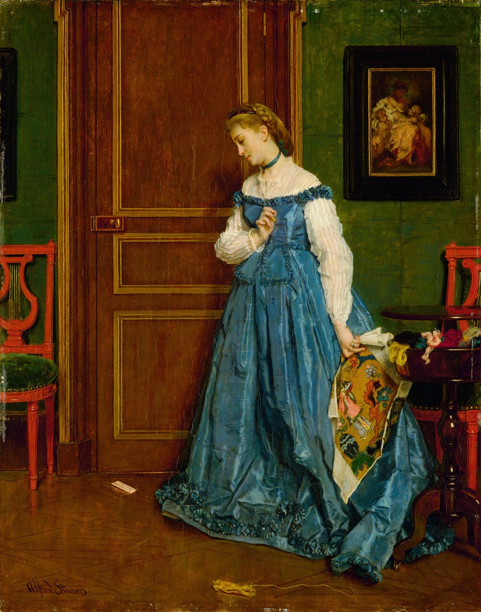 Hésitation Madame Monteaux, vers 1867 - Alfred Emile Stevens