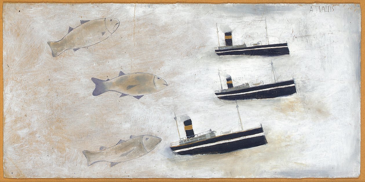 Poissons et Chalutiers - Alfred Wallis