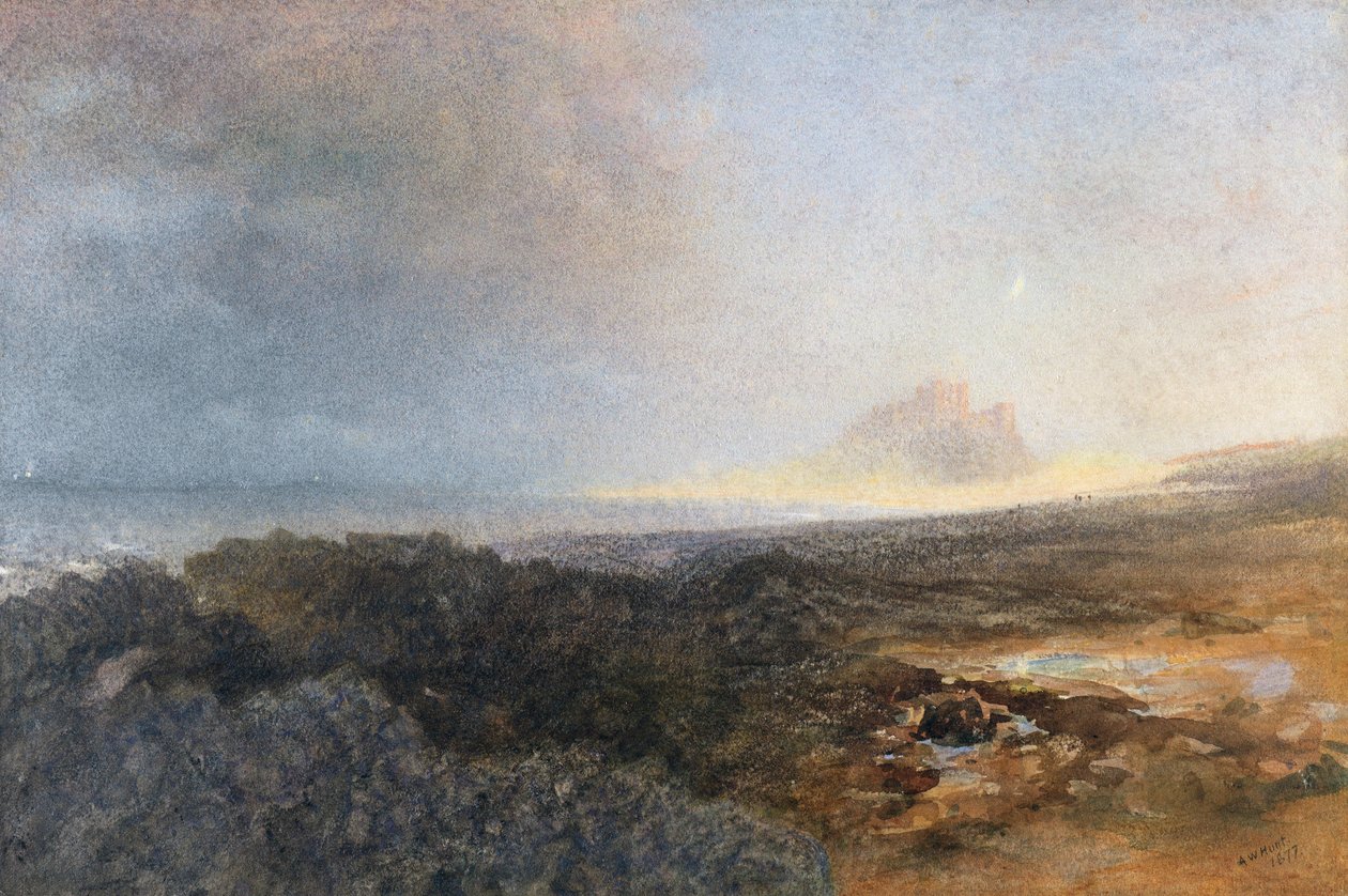 Château de Bamburgh, Northumberland, 1877 - Alfred William Hunt