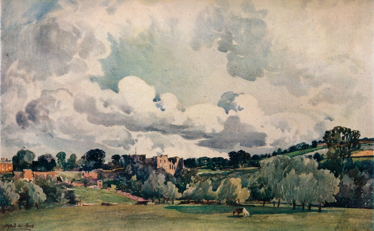 Château de Ludlow, vers 1880 - Alfred William Rich