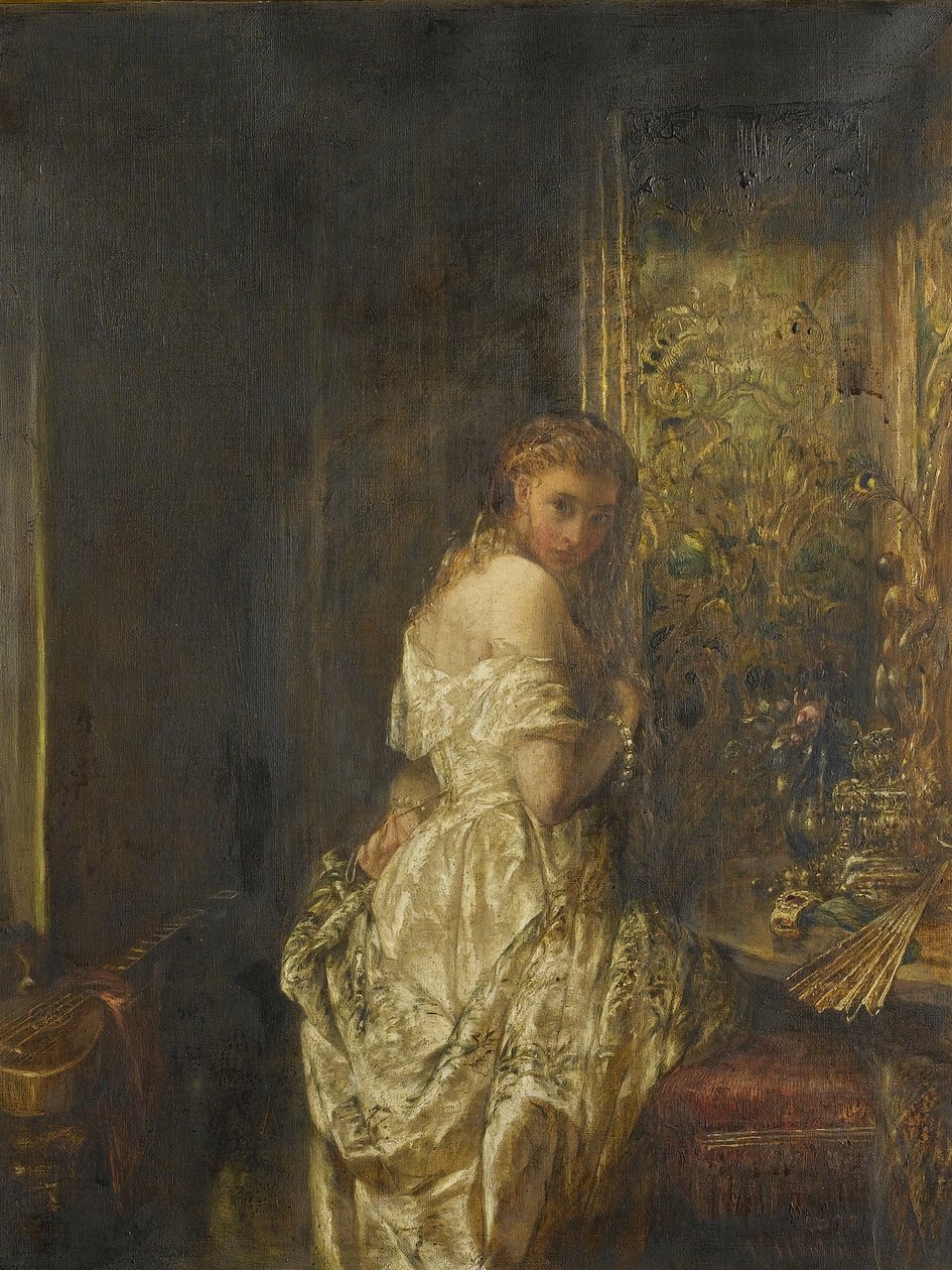 Femme en Blanc, 1872 - Alfred Woolmer