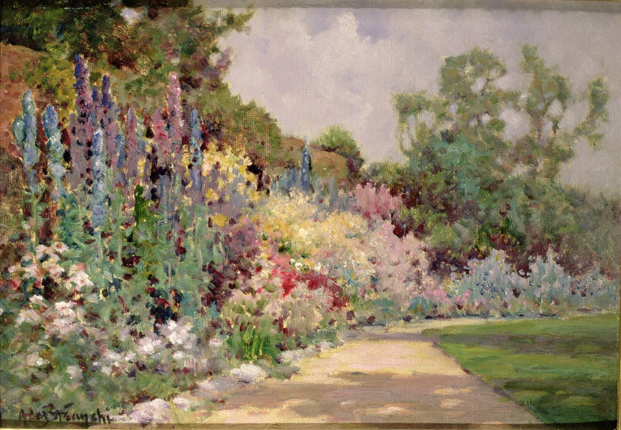 La bordure herbacée - Alfred de Breanski