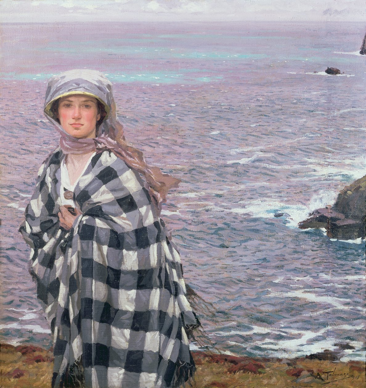 Le Châle à carreaux, 1915 - Algernon Mayow Talmage