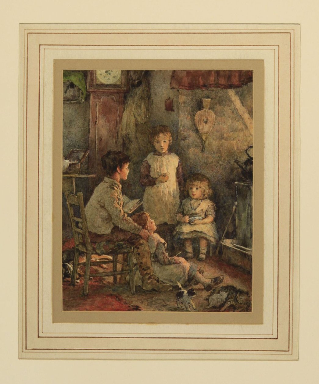 Enfants autour du feu - Alice Clausen