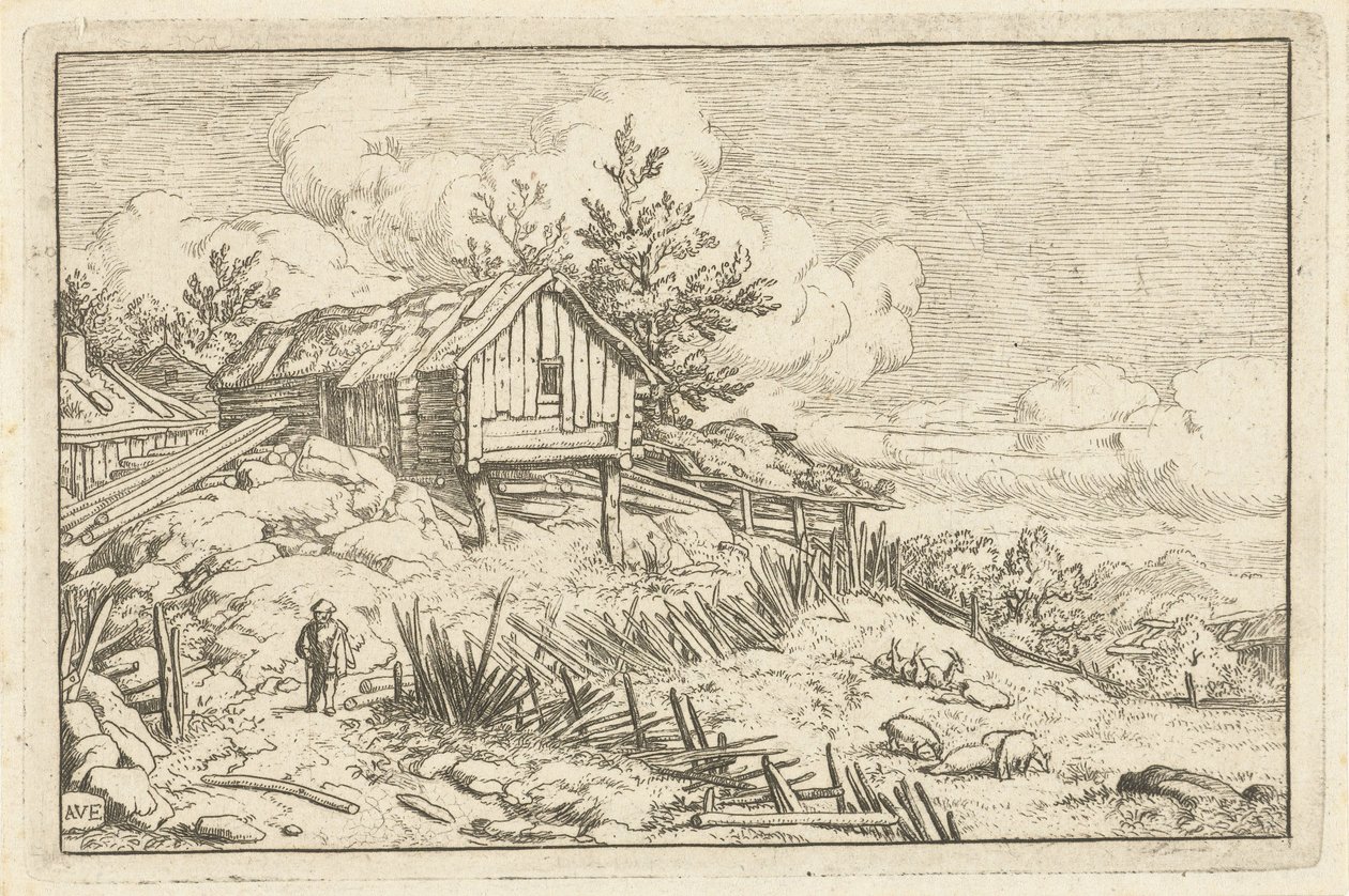 Promeneur près d