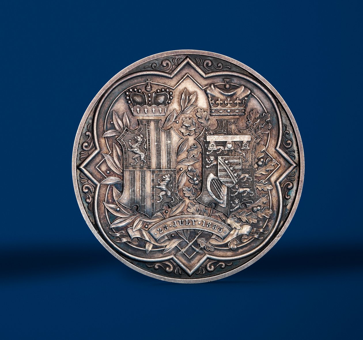 Médaille commémorant le mariage de la princesse Béatrice et du prince Henry de Battenberg, 1885 - Allan Wyon