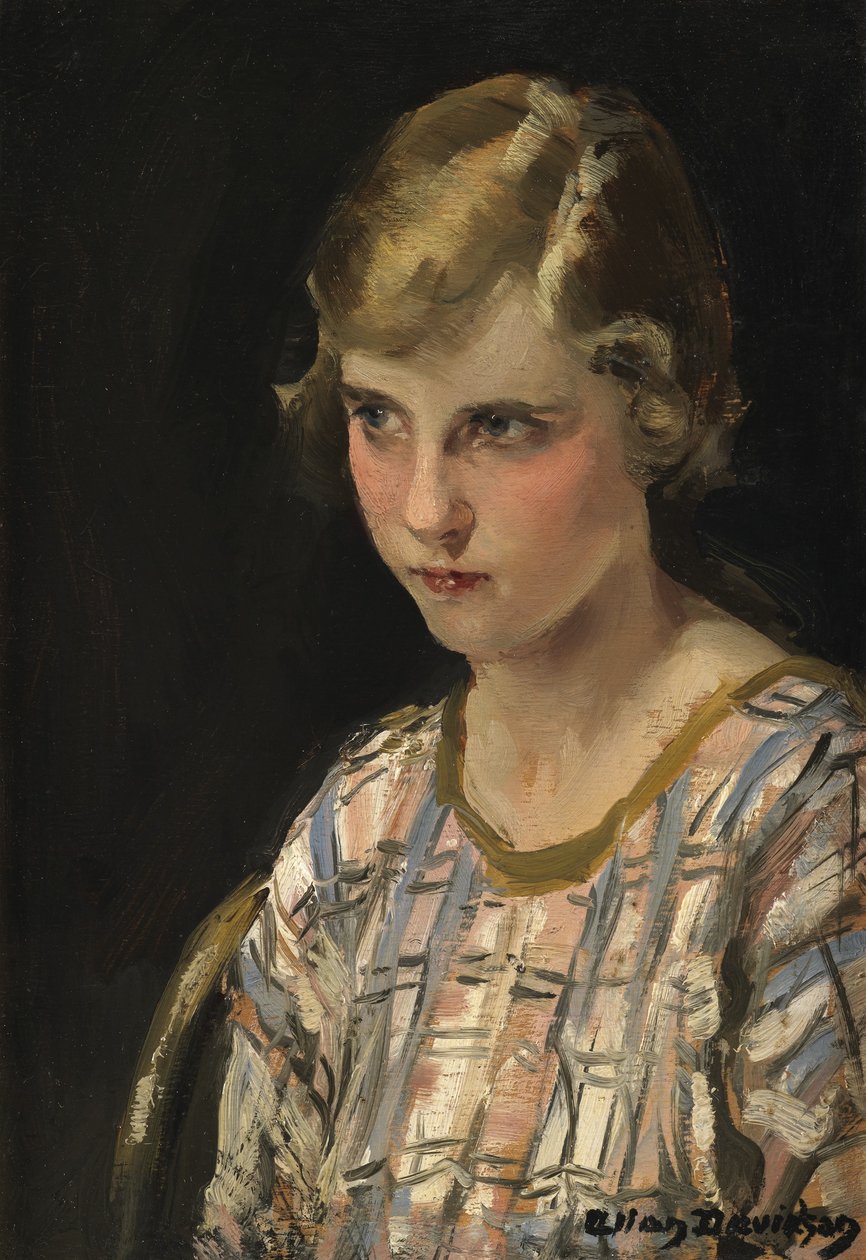 Elle (La fille rougissante) - Allan Douglas Davidson
