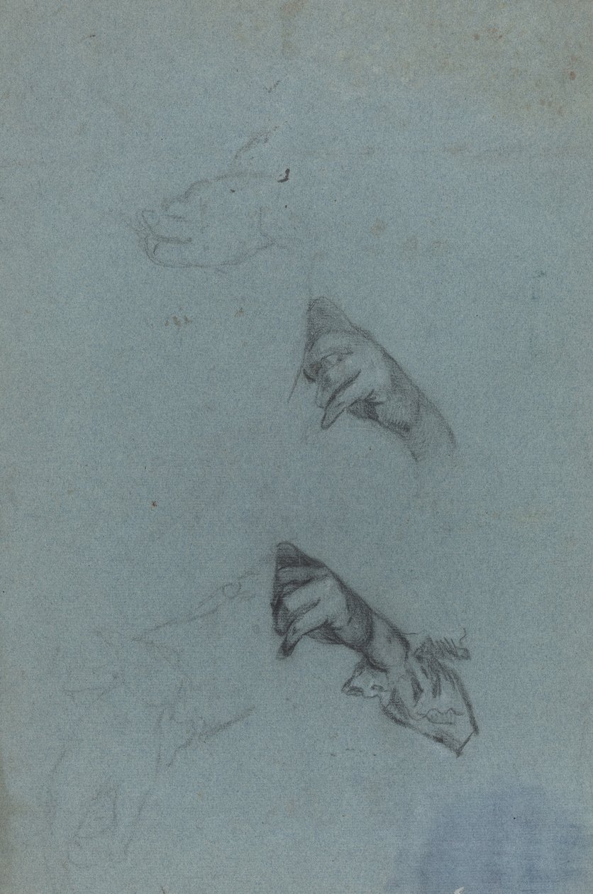 Études de main [verso] - Allan Ramsay