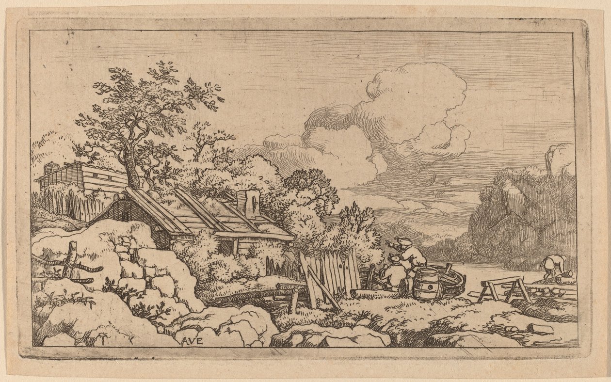Cabane de charpentier - Allart van Everdingen