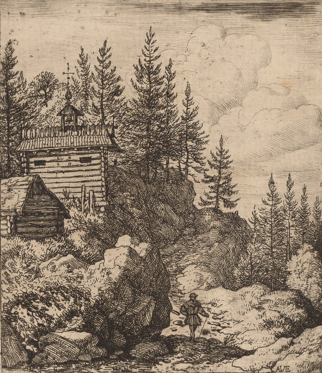 Chapelle, probablement vers 1645-1656 - Allart van Everdingen