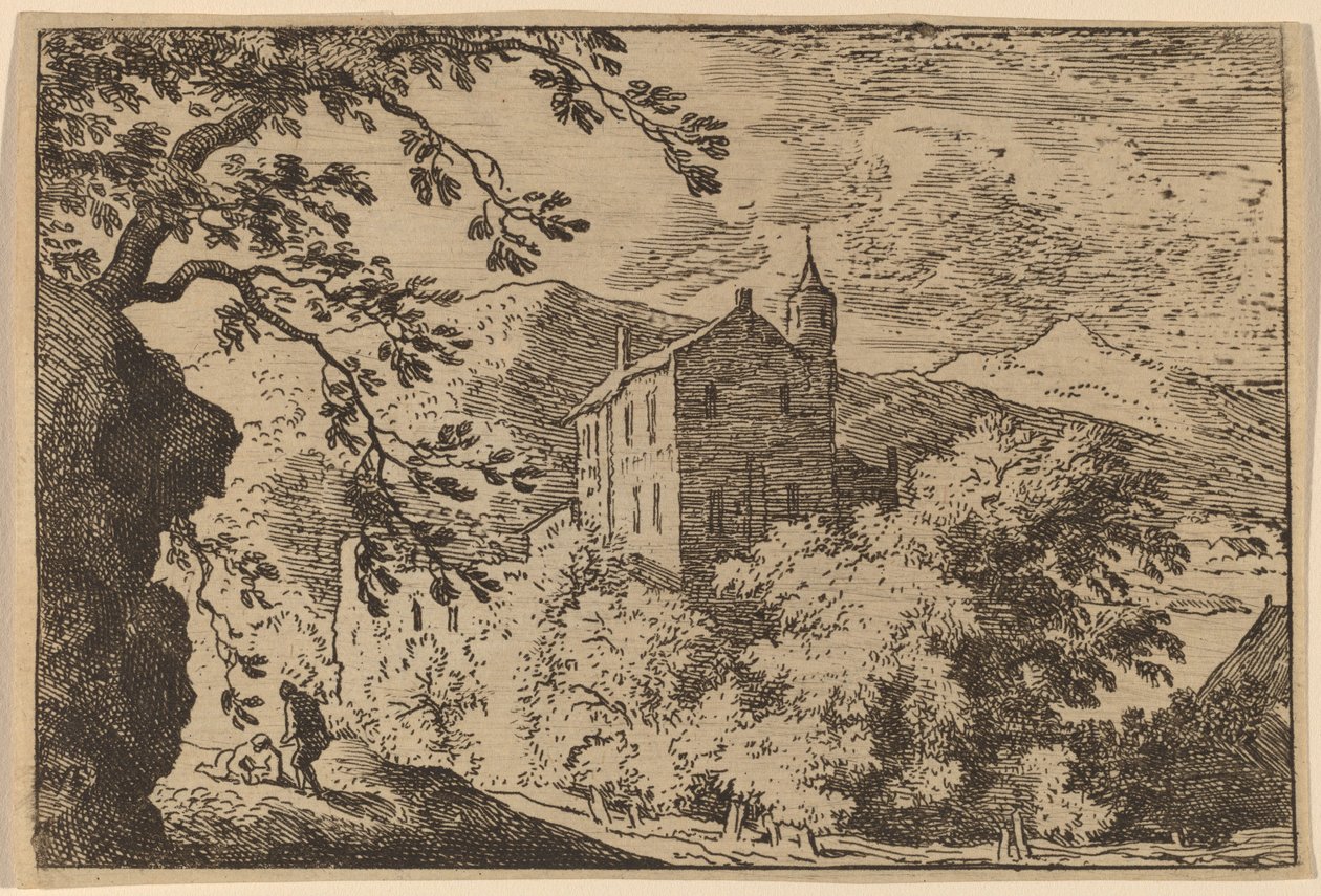 Grande Maison avec une Tourelle - Allart van Everdingen