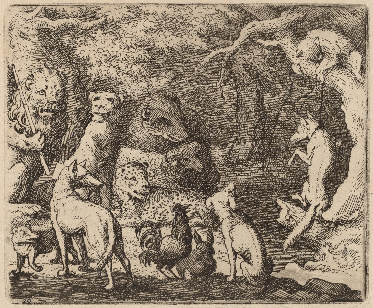 Renard demande la permission de parler - Allart van Everdingen
