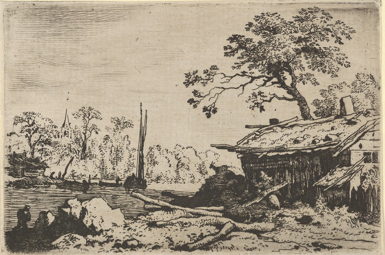 La cabane en ruine, 17ème siècle - Allart van Everdingen