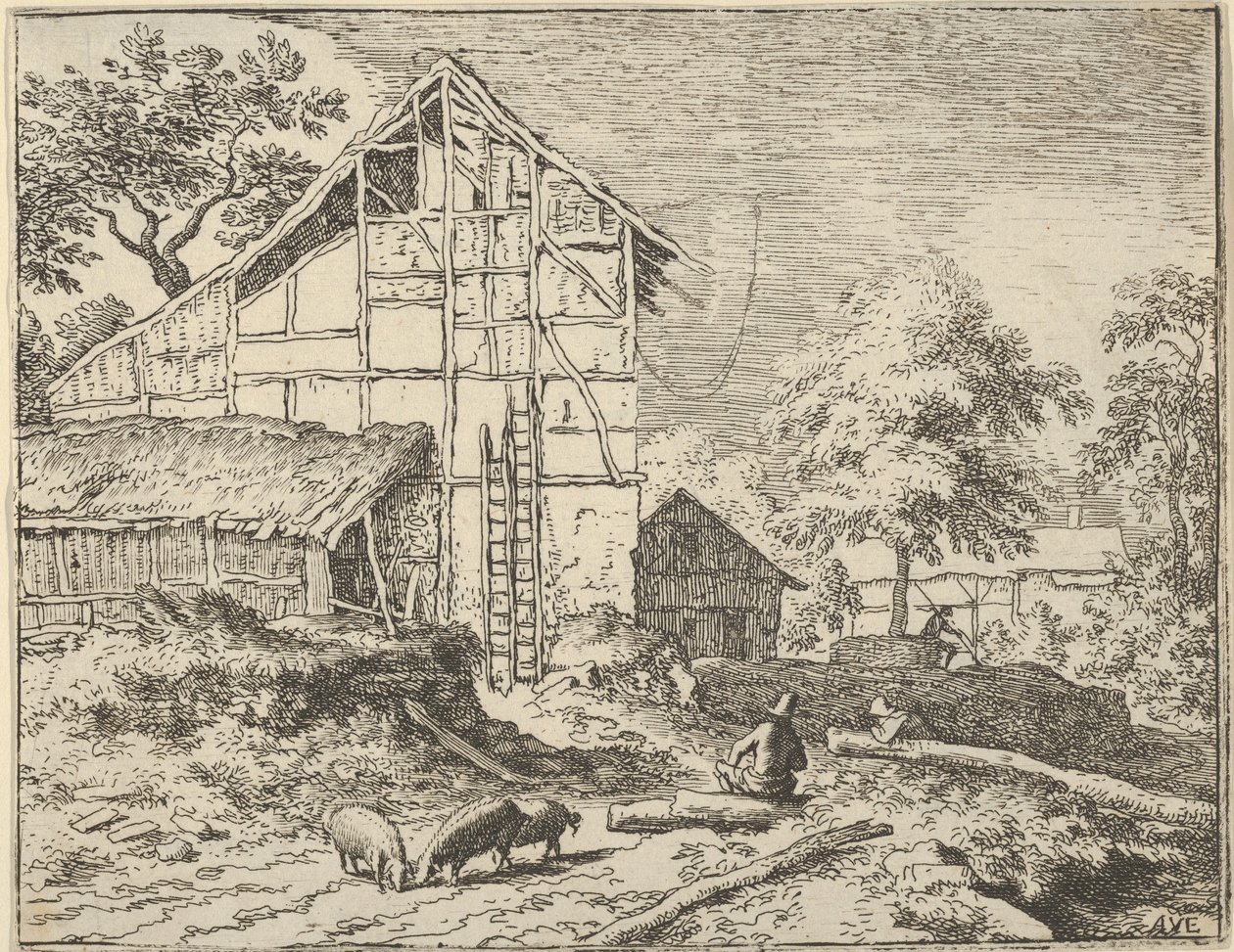 Les deux échelles, 17e siècle - Allart van Everdingen