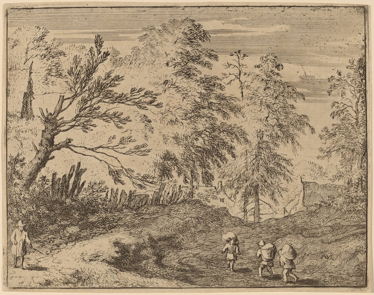 Trois porteurs - Allart van Everdingen