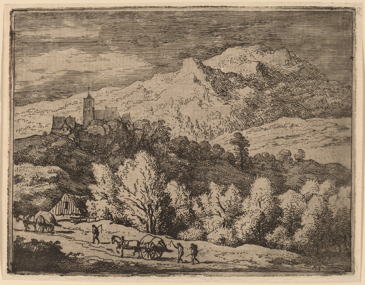 Deux chariots - Allart van Everdingen