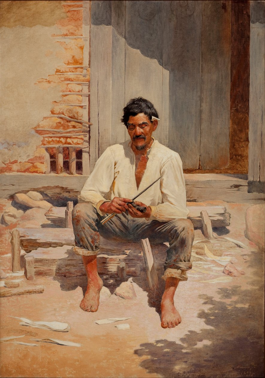 Caipira coupant du tabac - Almeida Júnior