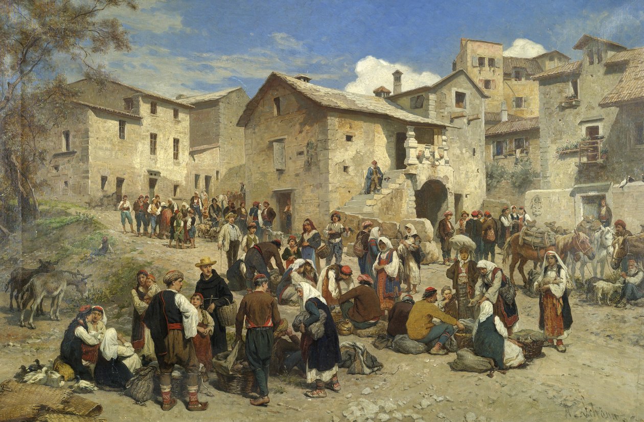 Marché à Sarajevo - Alois Schonn