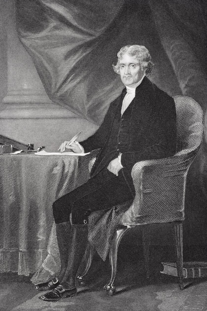 Portrait de Thomas Jefferson - Alonzo Chappel