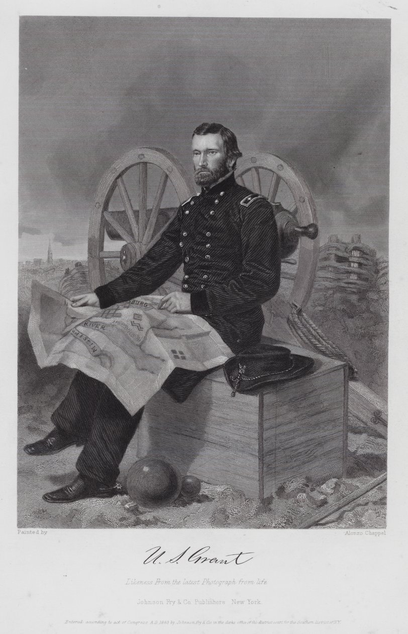 Ulysses S Grant (gravure) - Alonzo (after) Chappel