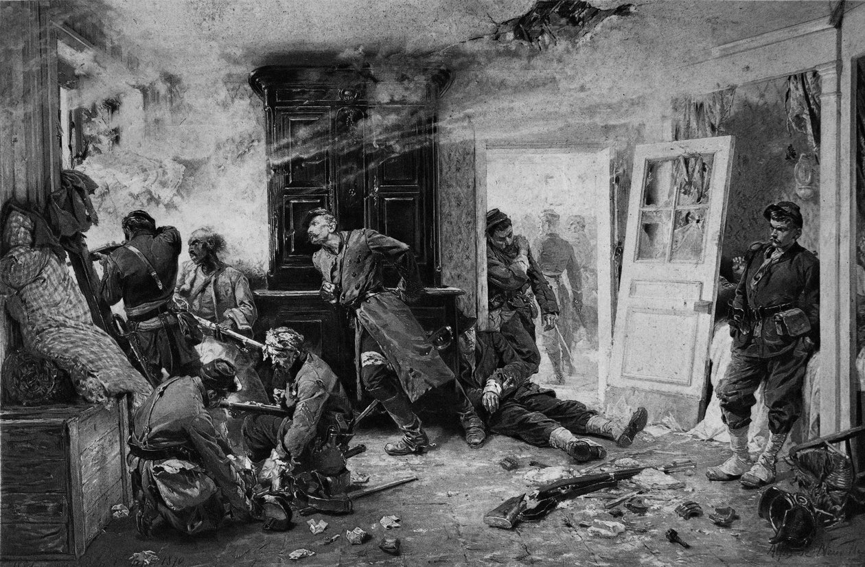 Les Dernières Cartouches à Balan près de Sedan, 1870 - Alphonse Marie de Neuville