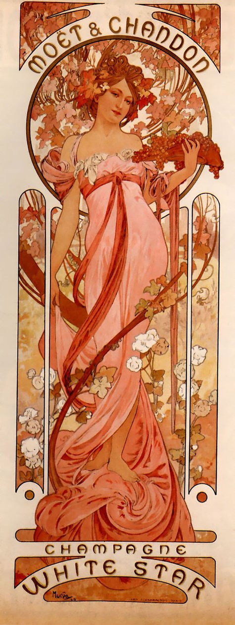Moet & Chandon Étoile Blanche - Alphonse Mucha