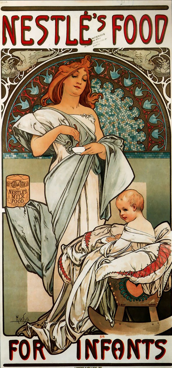 Nourriture Nestlé pour nourrissons - Alphonse Mucha